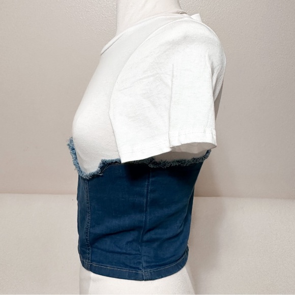 intage Y2K, 90s 2000s denim Corset - Picture 4 of 5